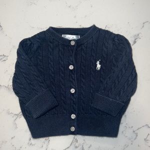 Ralph Lauren Baby Cardigan Navy Blue